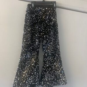 5/6T sequin flare pants